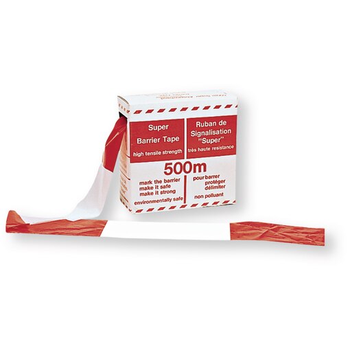 Fita de sinalização vermelho/branco 500 m